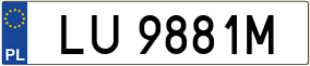 Truck License Plate